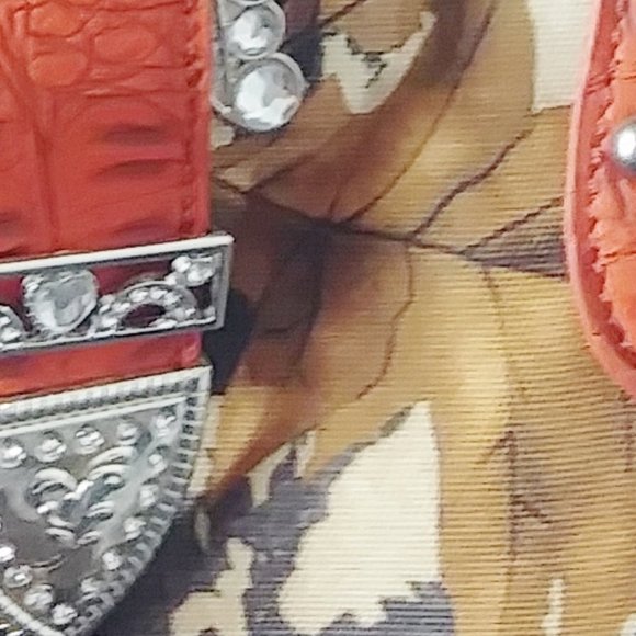 Yesir orange-brown-tan camouflage purse - Picture 12 of 14